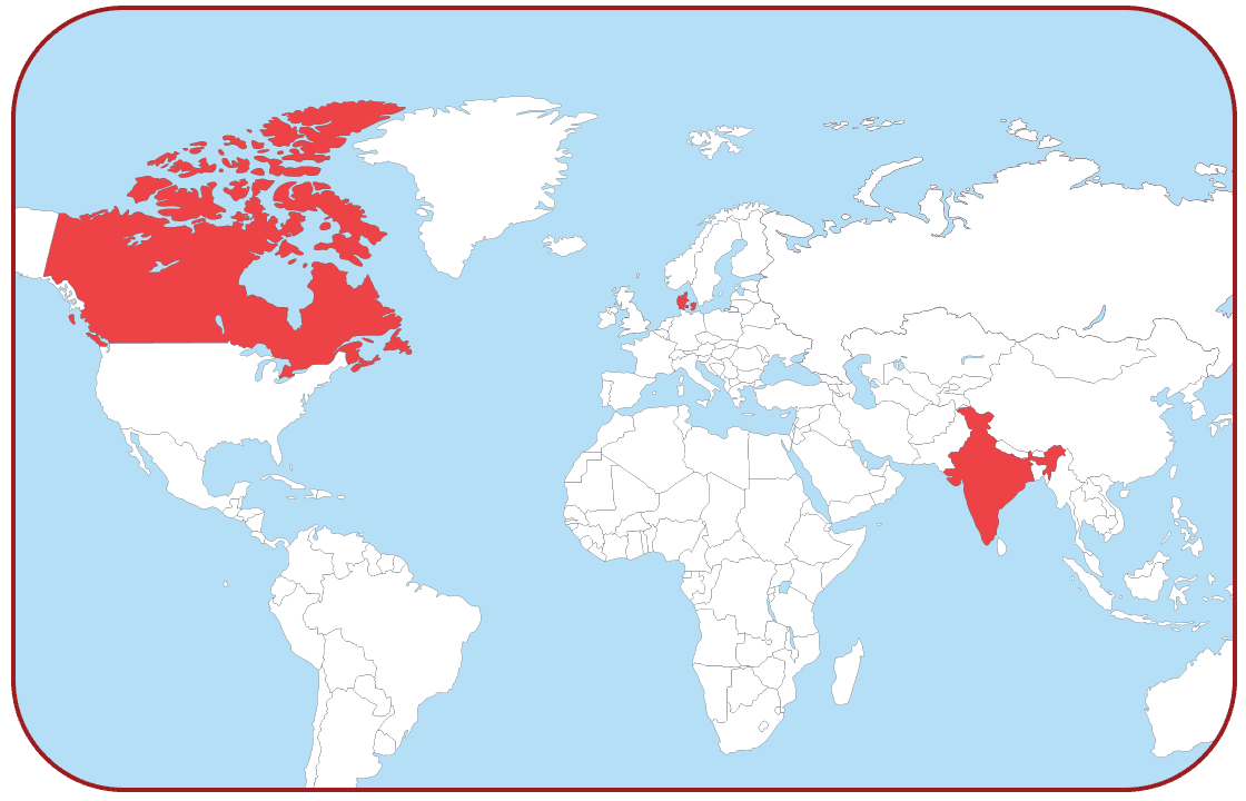 Ryze Global Presence Map
